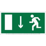 Знак безопасности BL-3015.E10 «Указатель двери эвакуационного выхода (лев.)» Белый свет a12482