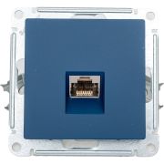 Розетка компьютерная AtlasDesign RJ45 кат.6A механизм аквамарин SE ATN001186