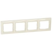 Рамка 4-м Valena горизонт. сл. кость IEK 774354