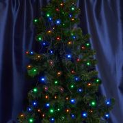 CL43 Гирлянда линейная,  200 LED мультиколор, статичная, 20 м +1.5м, черный шнур