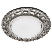 Светильник встраиваемый с белой LED подсветкой Feron CD4045 потолочный GX53 без лампы, серый, хром