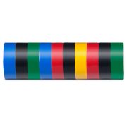 Изоляционная лента STEKKER INTP01319-100 0,13*19мм, 100 м, комплект 10 штук, мультиколор