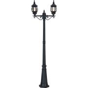 Светильник садово-парковый Feron 8114/PL8114 столб 2*100W E27 230V, черный